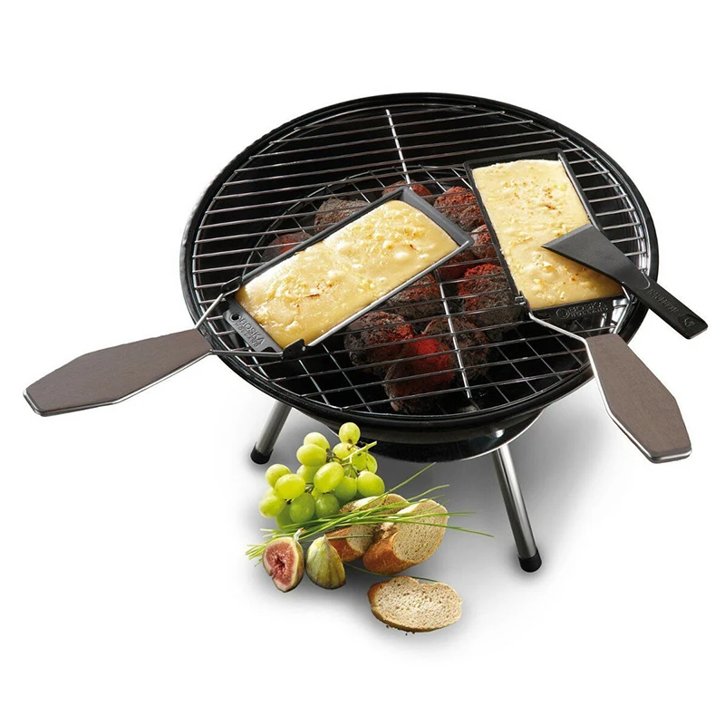 Grill ser Raclette zestaw non-stick Griller Mini BBQ deska serowa pieczony ser piekarnik żelaza szwajcarski ser Melter taca na garnek