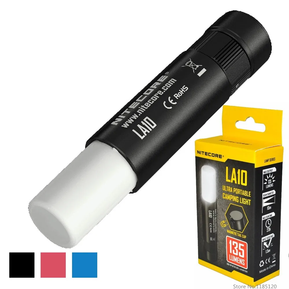 NITECORE LA10 LA10 CRI MINI flashlight CREE XP-G2 S3 max 135 lumen 3 Brightness levels AA battery EDC torch self-defence light