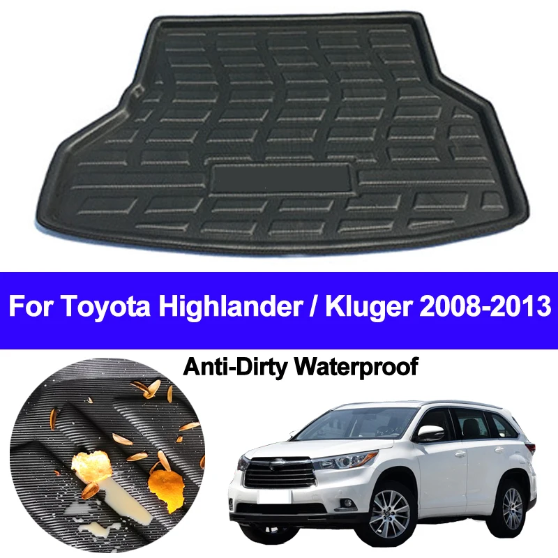 

Rear Boot Cargo Liner Trunk Floor Mat Carpet Mats Tray Mat Carpets For Toyota Highlander Kluger 2008 2009 2010 2011 2012 2013