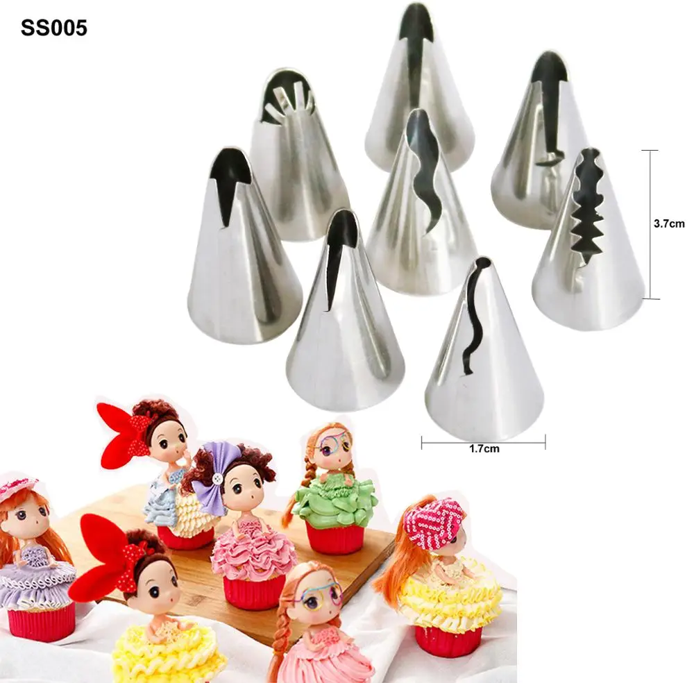 129PCS Stainless Steel Nozzles Pastry Set Icing Piping Nozzle Cake Decorating Tips Wedding Birthday Party Cake Decoration CS002