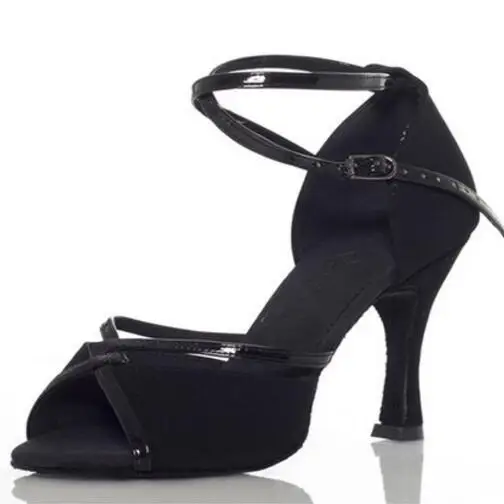 Brand New Nero Scarpe Da Ballo Latino Donne/Ragazze/Signore Plus Size Tacco Alto Basso 6 cm 8 cm Sala Da Ballo Salsa Scarpe Da Ballo Latino