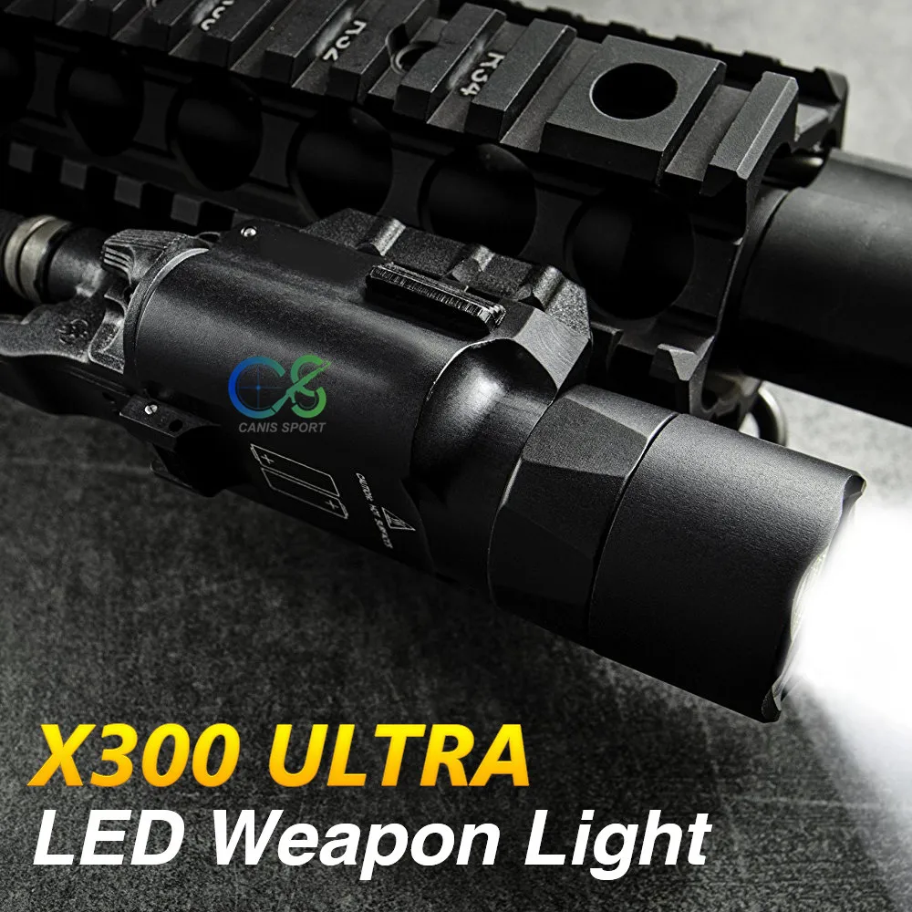 Hunting airsoft accessories PPT Tactical Flashlight X300 Ultra LED Pistol Weapon Torch for Hunting Shooting gs15-0040