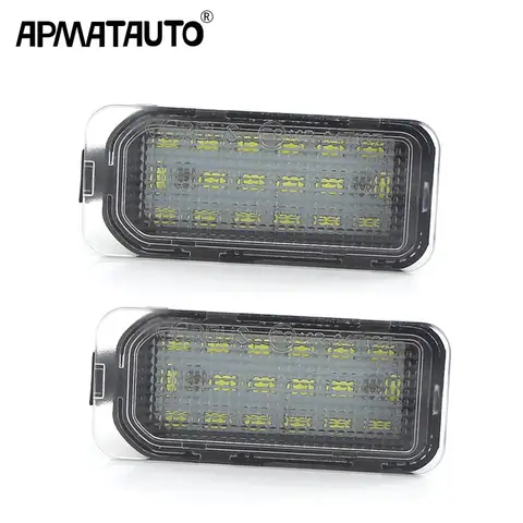 오류 없는 흰색 LED 번호판 조명, 재규어 XF X250 XJ X351, 자동차 후면 번호판 램프, 자동차 스타일링 교체, 1 쌍