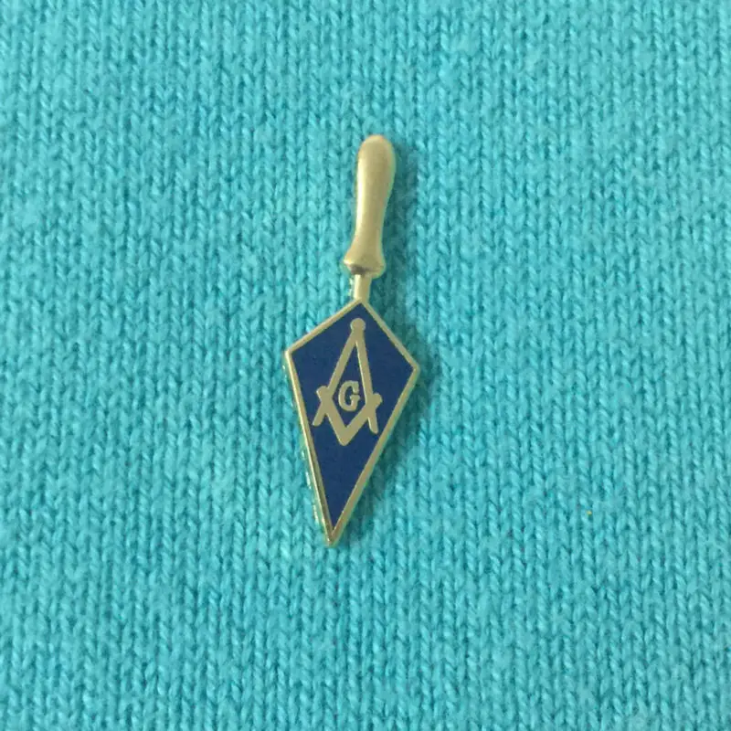 

50pcs Enamel Badge 1'' High Trowel Masonic Freemason Tool Masonry Square and Compass Lapel pin gift for fellow Freemason