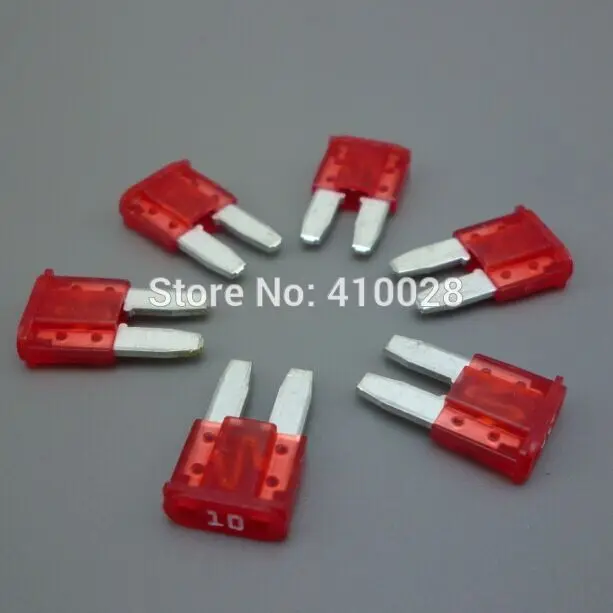 shhworldsea 100pcs 8mm 10A micro2 auto Mini Blade Fuse  Car fuse  for  mondeo for ford