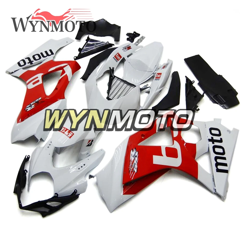 

Complete Fairings Kit For GSXR1000 2007-2008 07 08 K7 ABS Plastics Full Bodywork Panels Fairings Kit White Red Frames Cover New