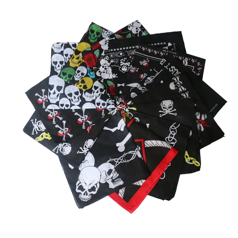 HUOBAO Skull Bandana Handkerchief Bicycle Motorcycle Headwear Mask Cycling Balaclava Head Scarf Outdoor Headscarf