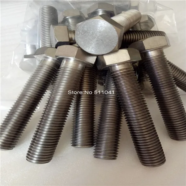 

Titanium hexagon bolts,M18 ,GRADE 2 TITANIUM HEX HEAD CAP SCREW,FULL THREAD,100 PCS WHOLESALE,free shipping