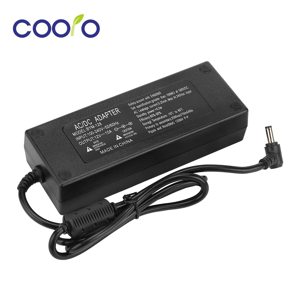 12V 10A AC-DC power adapter for led strips 5630 5730, power supply, transformer with US/UK/EU/AU standard cord,Free shipping