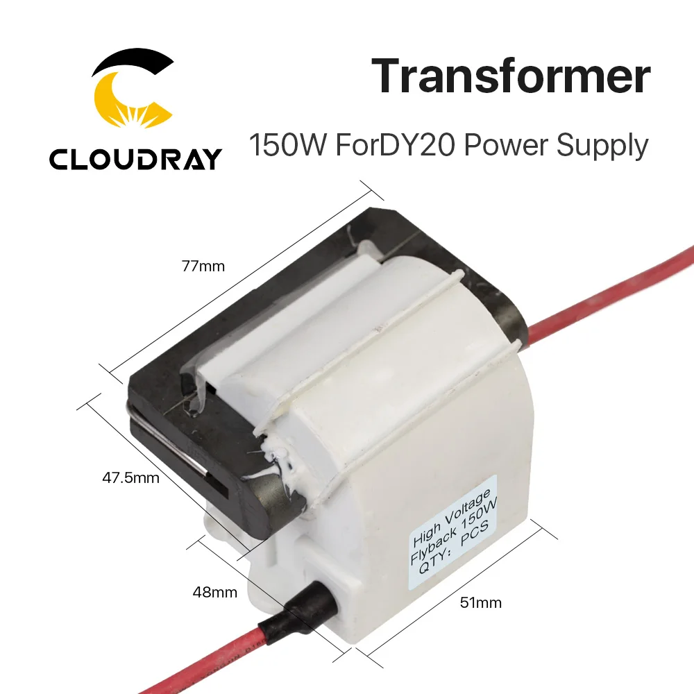 Cloudray RECI DY20 High Voltage Flyback Transformer For 130W 150W 3pcs/lot Co2 Laser Power Supply