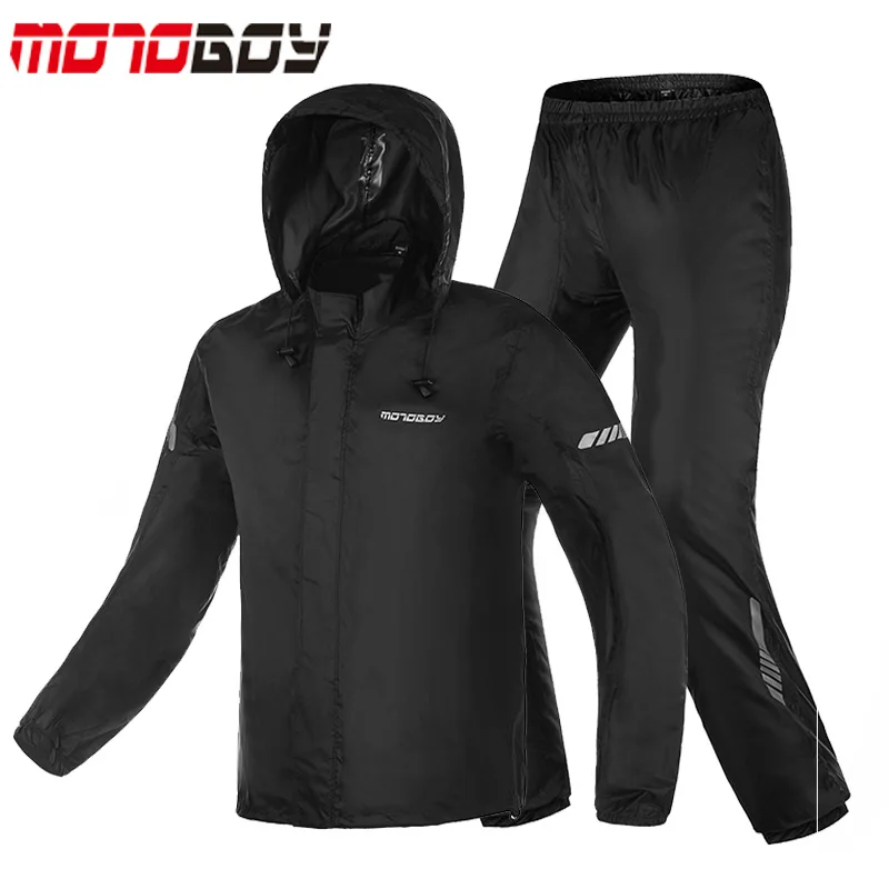 Ultra-thin Man Motorcycle Raincoat Trousers Suit Waterproof Motocross jacket Pants Night Reflective S M L XL XXL XXXL