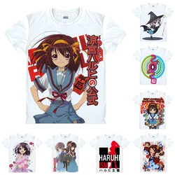 Coolprint Anime Shirt The Melancholy of Haruhi Suzumiya T-Shirts Multi-style Short Sleeve Suzumiya Haruhi Cosplay Motivs Shirts