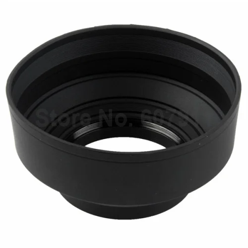 62 мм 3 в 1 3-ступенчатая резиновая бленда объектива для Nikon, canon, pentax, sony и т. Д.