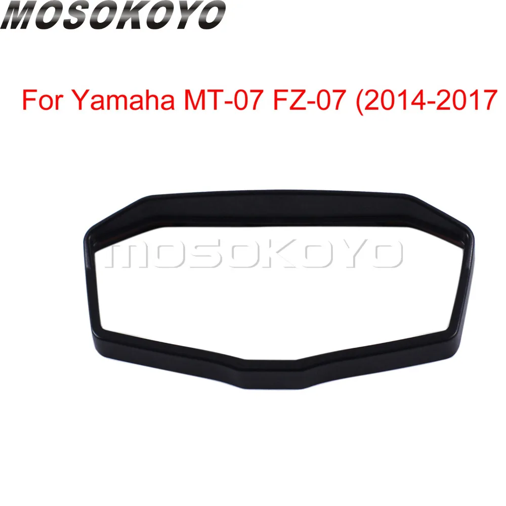 Black Instrument Guard Dash Surround Gauges Panel Cover for Yamaha MT07 FZ07 MT-07 2014-2017