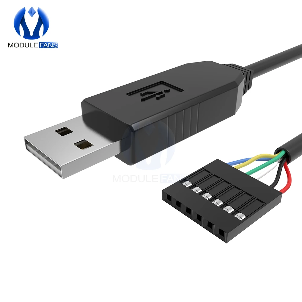 Módulo FTDI FT232RL FT232 de 6 pines para Arduino USB a TTL UART adaptador de Cable serie RS232 módulo de Cable de descarga indicador LED