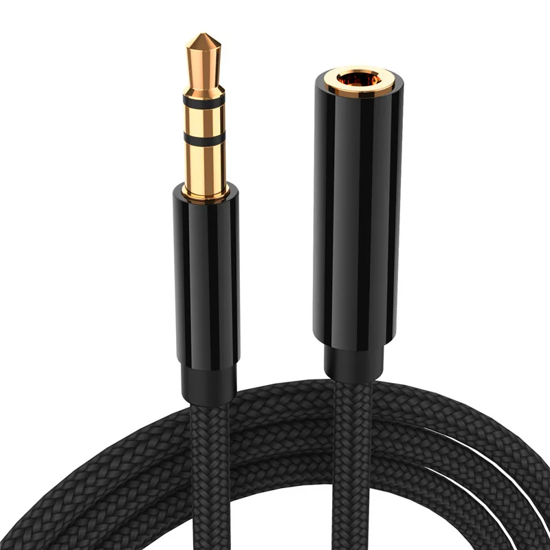 

5m 16Ft Headphone Extension Cable 3.5mm Jack Male to Female AUX Cable M/F Audio Stereo Extender Cord Earphone 3.5 mm Cloth Cable