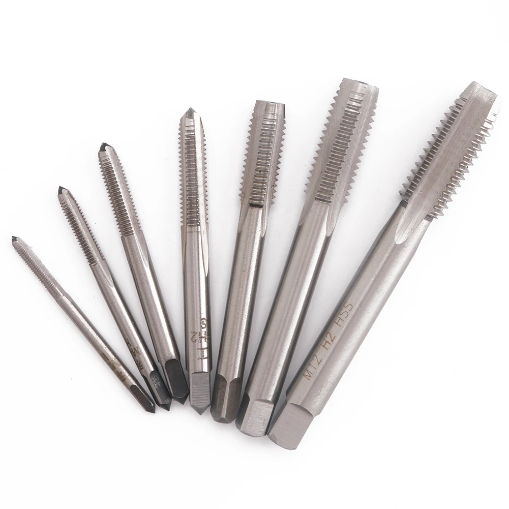 M3 M4 M5 M6 M8 M10 M12 Standard Metric HSS Straight Flute Machine Screw Thread Tap Metalworking