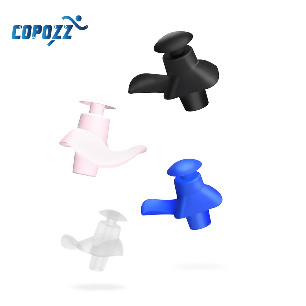 1 Pair Soft Ear Plugs Nose Clip Environmental Silicone Waterproof Dust-Proof Earplugs Diving Water Sports Swimming Accessories