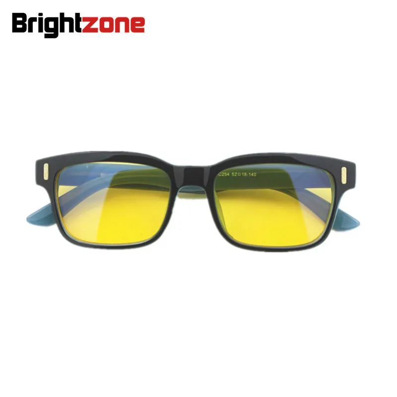 Black-blue Two Colors Anti Blue Light Ray Lenses Thick-temple Yellow Men & Women Computer Glasses For CE Mark Sale informatica