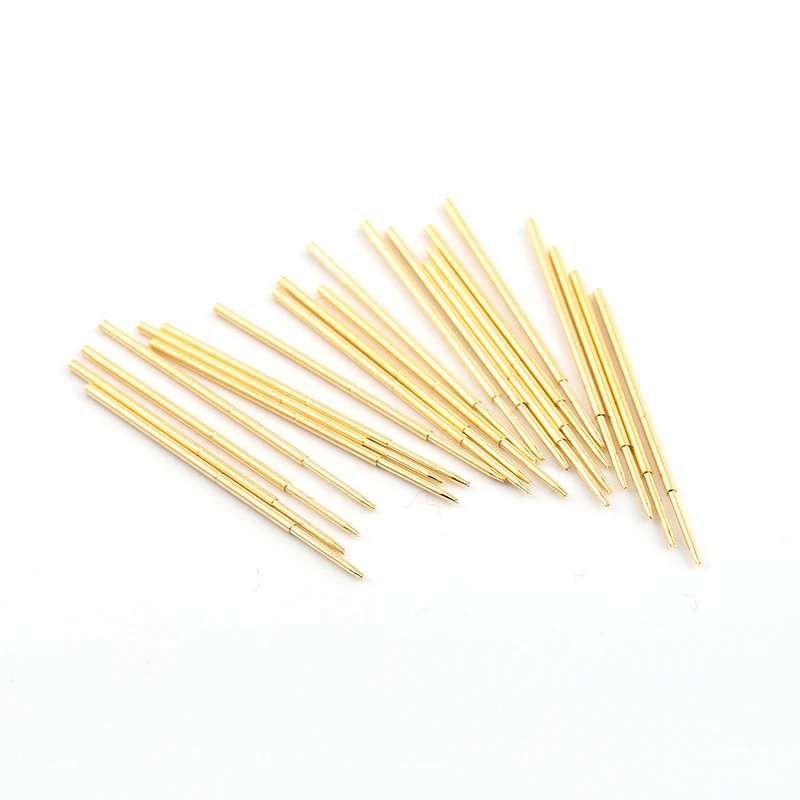 Durable Brass Spring Test Probe PAL75-F1 Household Metal Spring Test Probe Sleeve Length 33.35mm Spring Test Probe 100 / PCS