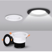 Dimmable Recessed COB Downlights 3W 5W 7W 9W 12W 15W 18W LED Ceiling Spot Lights AC85~265V LED Lamp Indoor Lighting