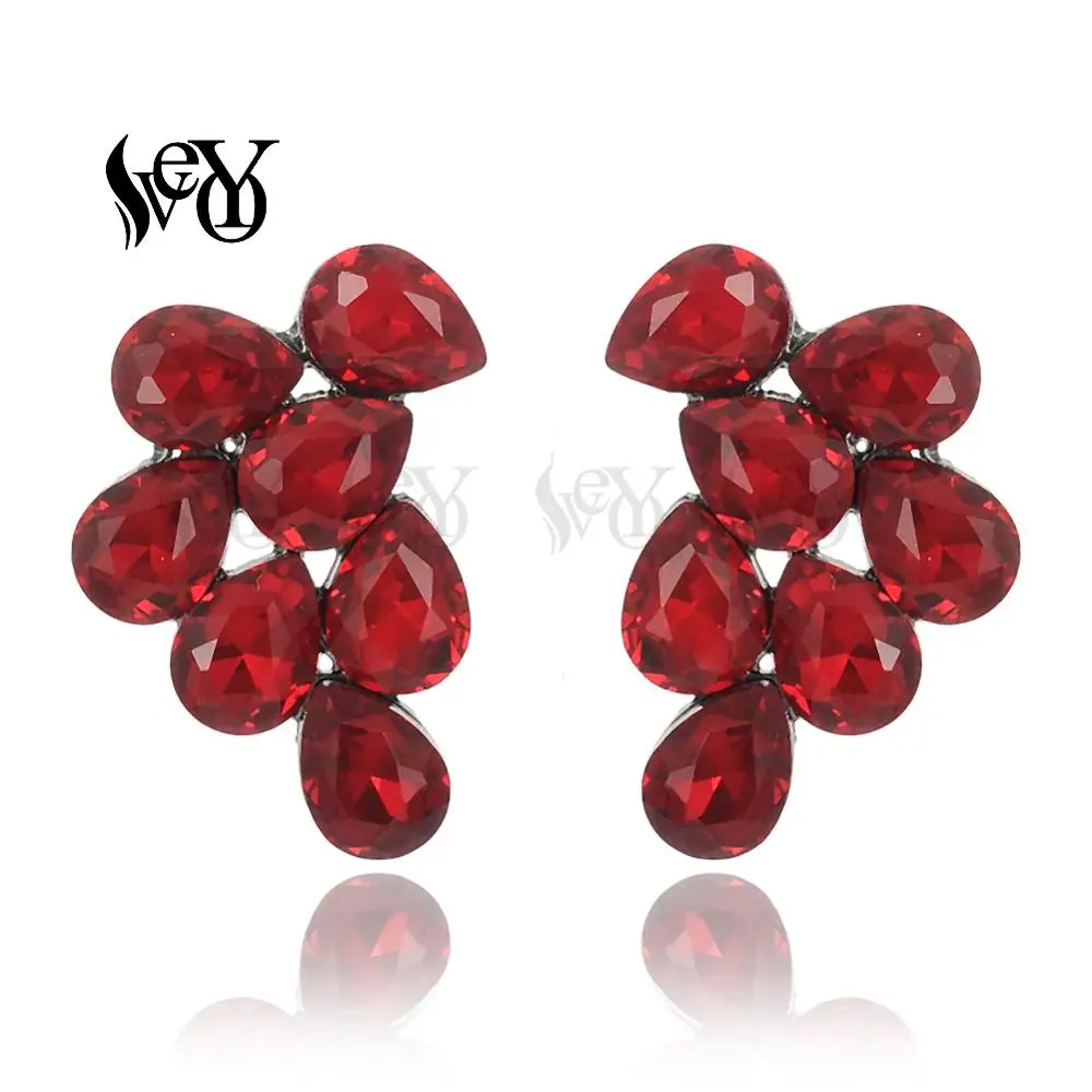 VEYO Elegant Stud Earrings Fashion Jewelry Crystal Earrings for Women Wholesale