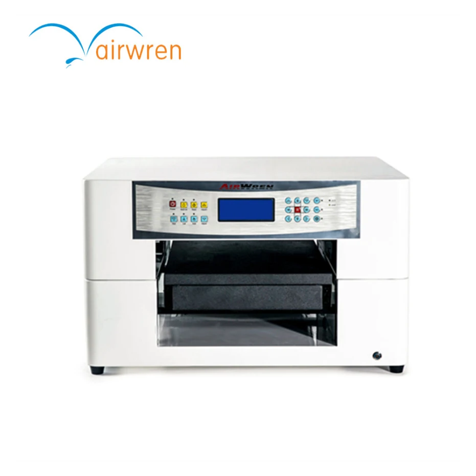 Airwren Mini Flatbed For Mobile Phone Shell With A3 Size UV LED Ink Jet Printer with High Resolution