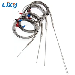 LJXH K-Type Thermocouple 1.5mm x 50mm/100mm/150mm/200mm Probe Temperature Sensors 1m/2m/3m/4m/5m Thermocouple