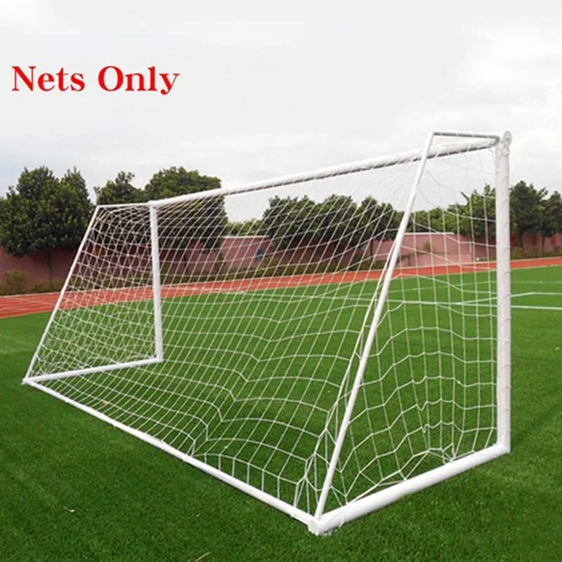 Bola de futebol net para o objetivo de futebol post malha para portões polietileno formação pós redes ao ar livre footall crianças jogo júnior