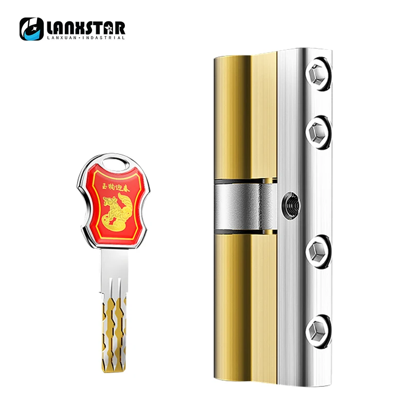 54 Blade Door Lock Core Security Door Super B Grade C-Class Blade Locks Core Doors Copper Universal Type Colorful Key