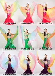 2018 Newest Gradient Colors Egyptian Belly Dance Costume Professional Dancing Isis Wings (not stick)  9 Colors Available