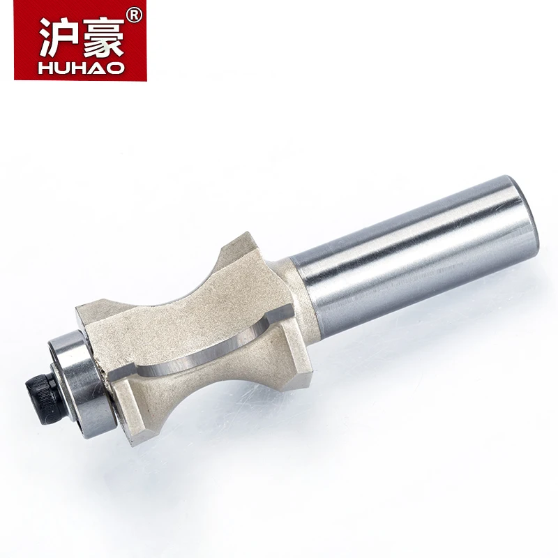 Huhao 1/2 1/4 Inch Schacht Half Ronde Bit 2 Fluit Endmill Bead Bullnose Router Bits Hout Lager Houtbewerking Tool Frezen cutter