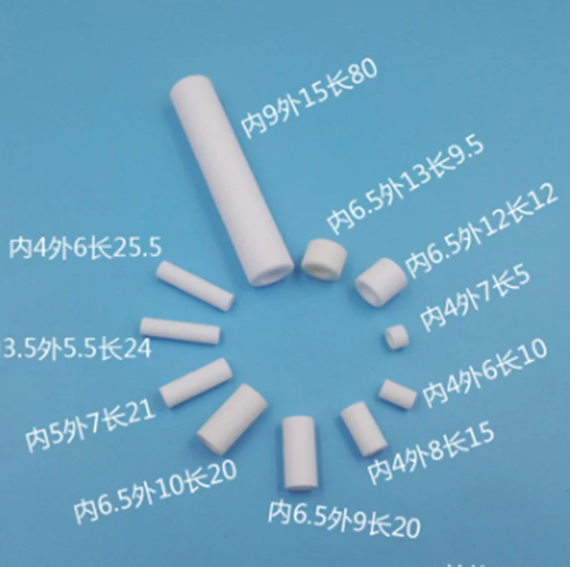 High temperature resistant, corrosion resistant, wear resistant ceramic tube Corundum alumina burning tube OD6*ID4 Length250mm