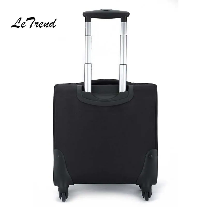 Multifunction Men Business Rolling Luggage Spinner Suitcases Wheels 18 inch Oxford Cabin laptop Travel Bag Trolley