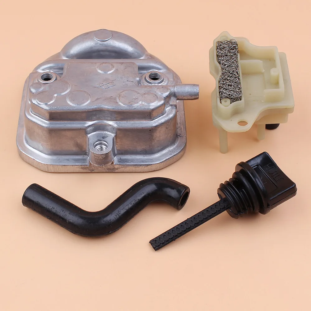 Tampa de cilindro para vedação de motor, kit de mangueira de filtro de combustível para honda gx35 gx35nt hht35s