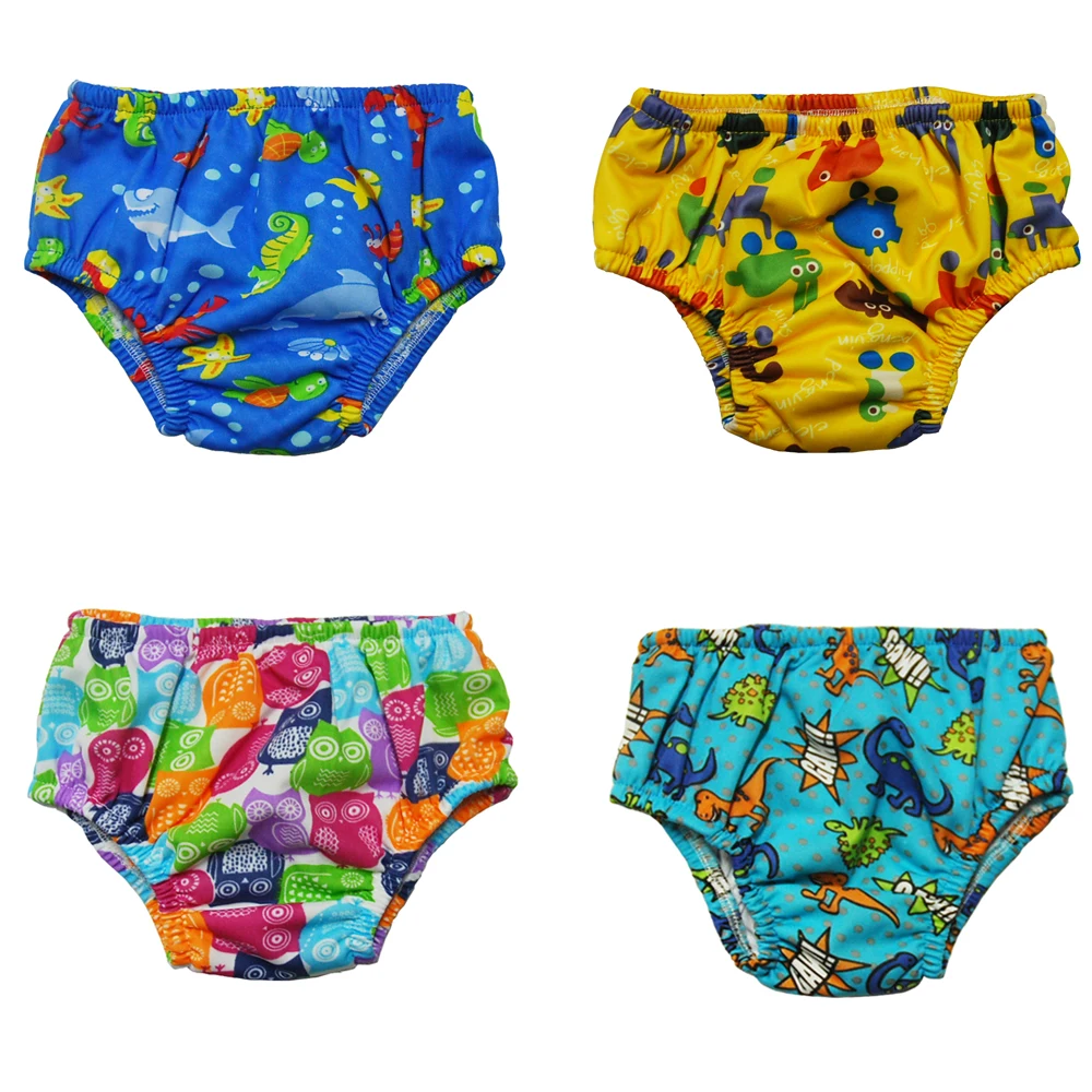 Pañal de natación reutilizable para bebé, tres tamaños, lavable, pantalones de natación, alta calidad, lote de 20 uds.