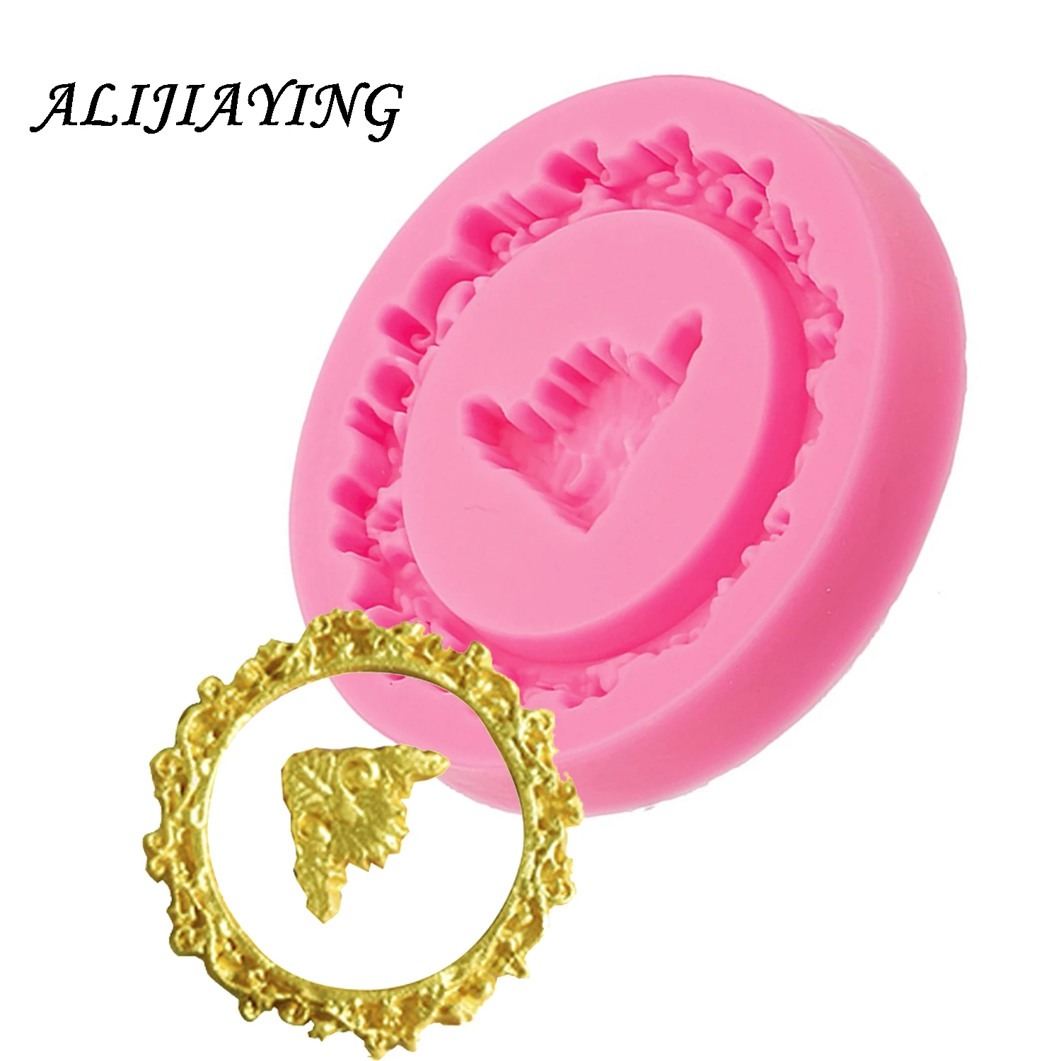 1Pcs Sugarcraft Frame silicone mold fondant mold cake decorating tools chocolate gumpaste mold Cake Border Mould D0532