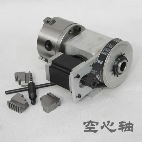 engraving machine fourth axis A shaft rotating  CNC dividing head K12 100mm four jaw chuck for cnc router 1pcs