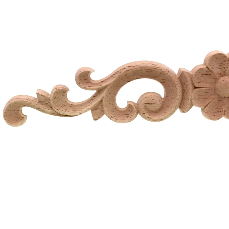 RUNBAZEF stile Europeo Casa Decora Dongyang Scultura In Legno Embrione Bianco Lungo Applique Letto Porta Fiore Decorativo Pezzo Kawaii