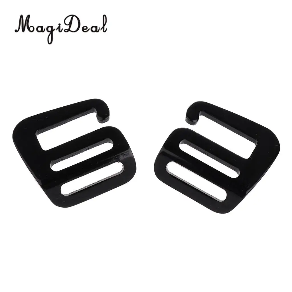 MagiDeal 4 Pcs 1 inch G Hook Outdoor Webbing Buckle for Backpack Strap 25mm Black Red