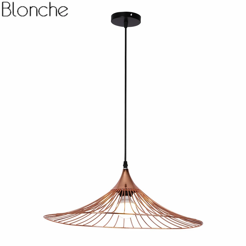 

Modern Straw Hat Pendant Lights for Living Room Kitchen Home Decor Loft Industrial Led Hanging Lamp Fixture Suspension Luminaire