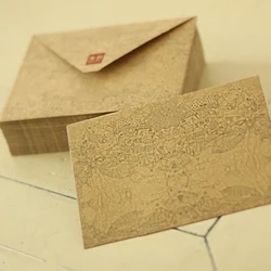 10 pcs/lot Kraft Paper Retro Vintge Envelope for Business Card European Style Gift Envelopes High Quality Wholesale