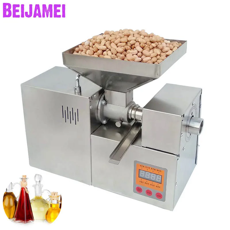 

BEIJAMEI 2020 Home use almond oil press machine/automatic rapeseed oil making small Peanut sunflower seed oil presser