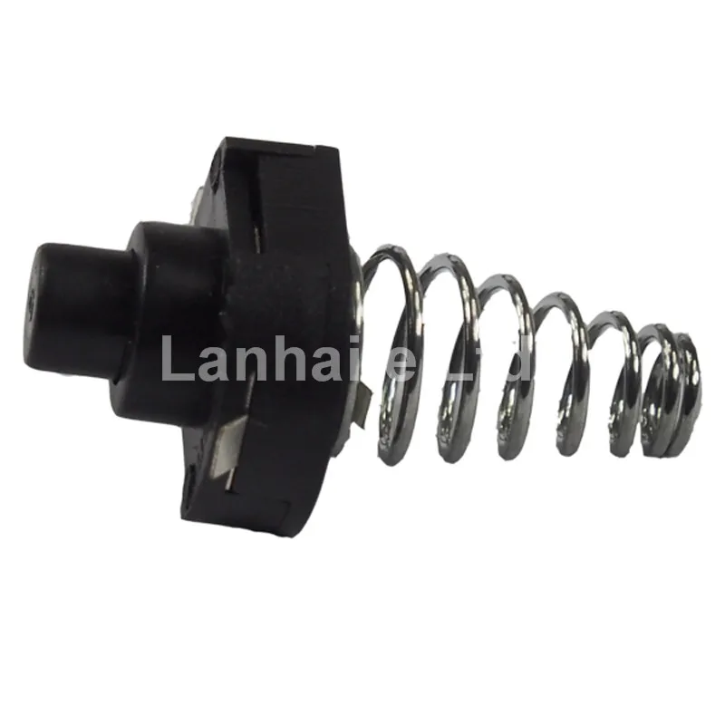 OMTEN PBS101FT 16mm(L) 12.8mm(W) x 10mm(H) LED Flashlight Clicky Switch - Black (5 pcs)