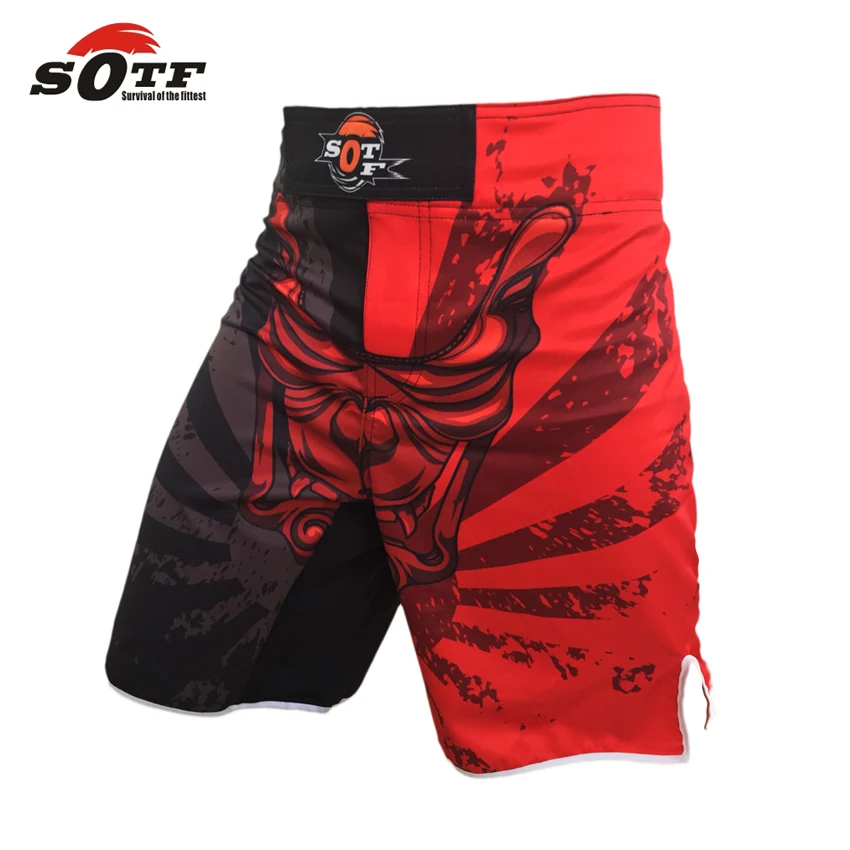 SOTF męskie szorty MMA bokserskie pnie zły chłopiec MMA Kick spodenki bokserskie Tiger Muay Thai spodnie spodenki walki kick boxeo pretorian