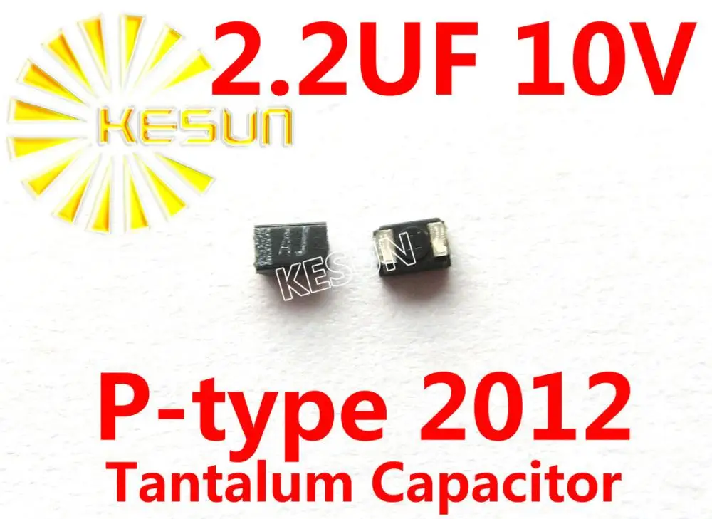 2.2UF 10V P type 0805 2012 SMD Tantalum Capacitor Connector TEESVP1A225M8R x100PCS FREE SHIPPING