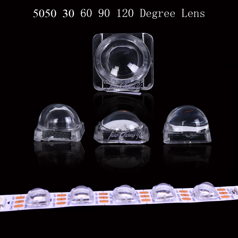 Lens For 5050 LED WS2812 APA102 WS2811 SK6812 30 60 90 120 Degree Angle Lens