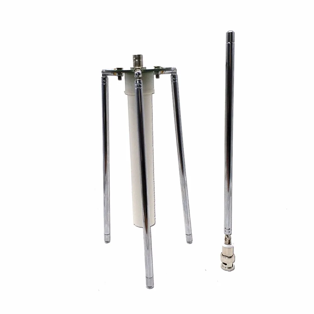 Antena telescópica portátil cometa gp 3 com cabo coaxial rf rg174 de 50 ohms cobre puro com conectores bnc macho sma