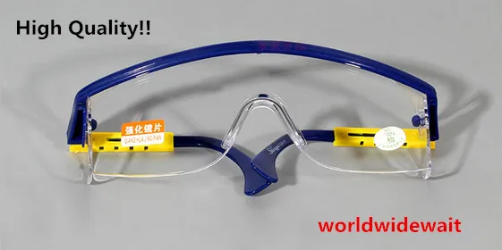 2pcs High Quality Dental Protective Eye Goggles Safety Anti-fog Glasses Blue Frame