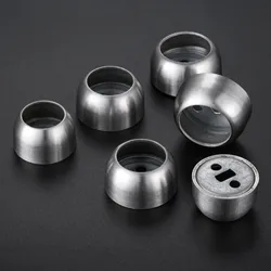 2Pcs/Set Closet Rod Flange Holder Stainless Steel Wardrobe Flange Seat Clothes Tube Holder Fitting 19mm 22m 25mm